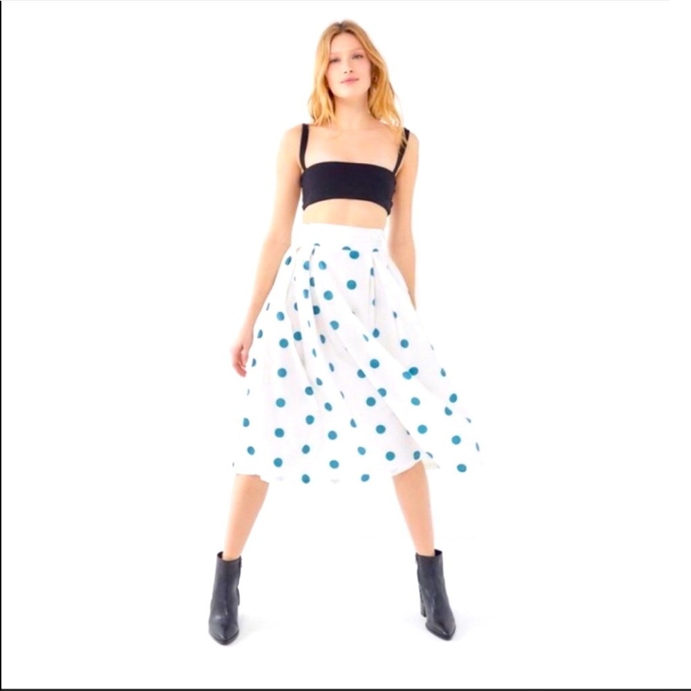 Polka dot midi skirt from urban outfitters